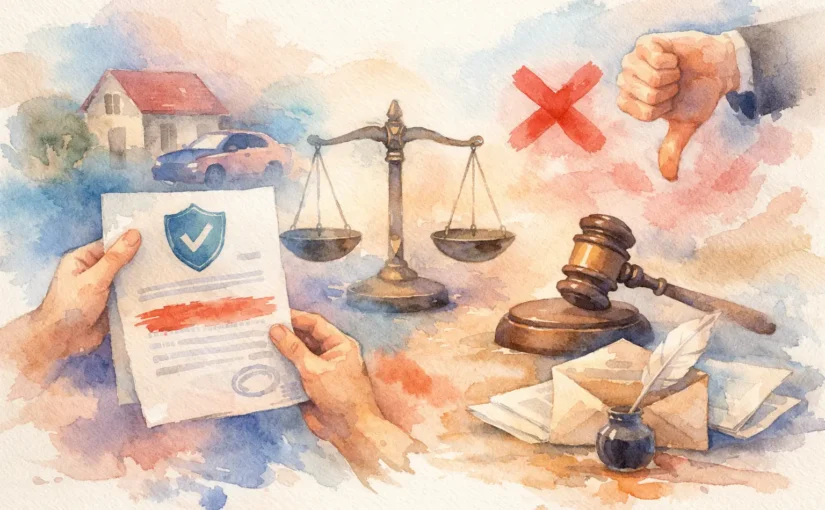 Come contestare un diniego assicurativo senza errori